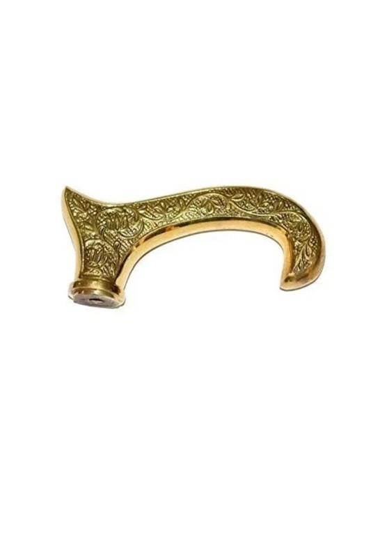 Victorian Brass Head Handle Cane Vintage Handle Walking Stick Only Handle Gift gallery