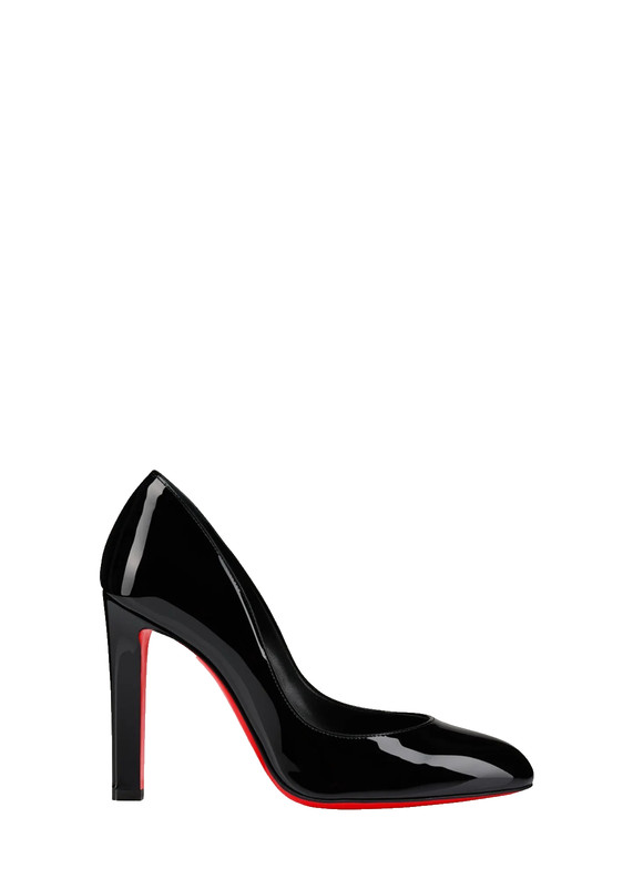 Fannylove 100mm Patent Leather Pumps Black Size 41