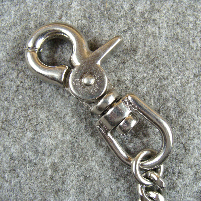 Stainless Steel Keychains Lobster Clasps Fob Key Chain Ring Holder Wallet Chain gallery