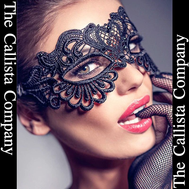 THE CALLISTA COMPANY, MASQUERADE MASK SEXY BLACK LACE FOR WOMEN (OS)