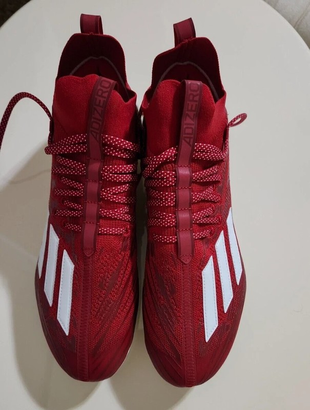Adidas Adizero Primeknit HP8745H Football Cleats Red/White Men's Size 12.5 - NEW gallery