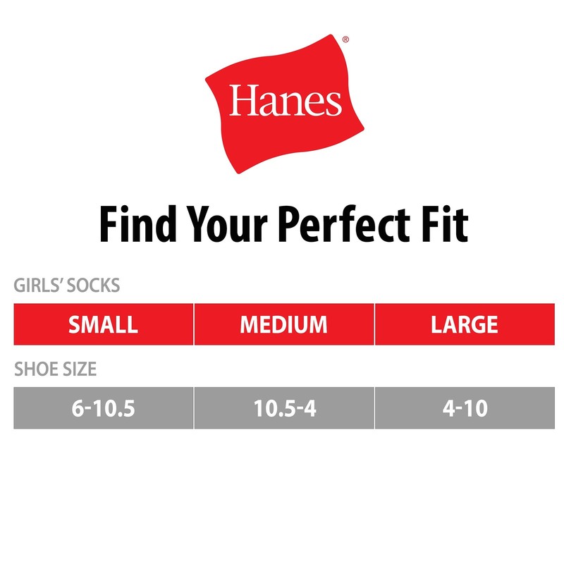 Hanes Baby Girls' Toddler Low Cut Socks 10 Count (Pack of 1) 4-5T, Assorted gallery