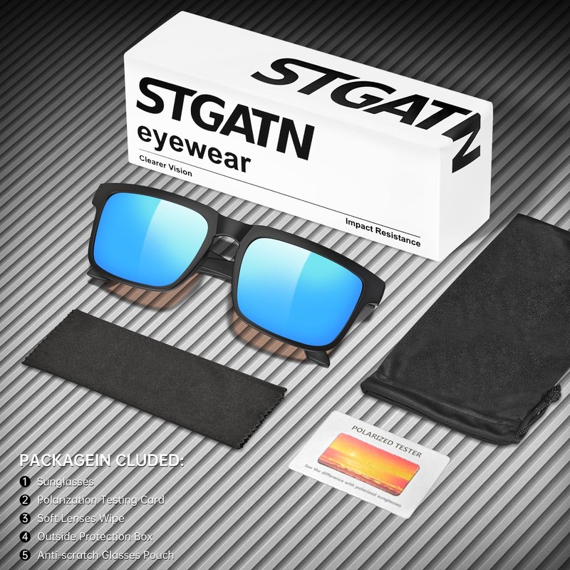 Large Heads XL Sunglasses Men's Polarized and UV Protection, 155MM Classic... gallery