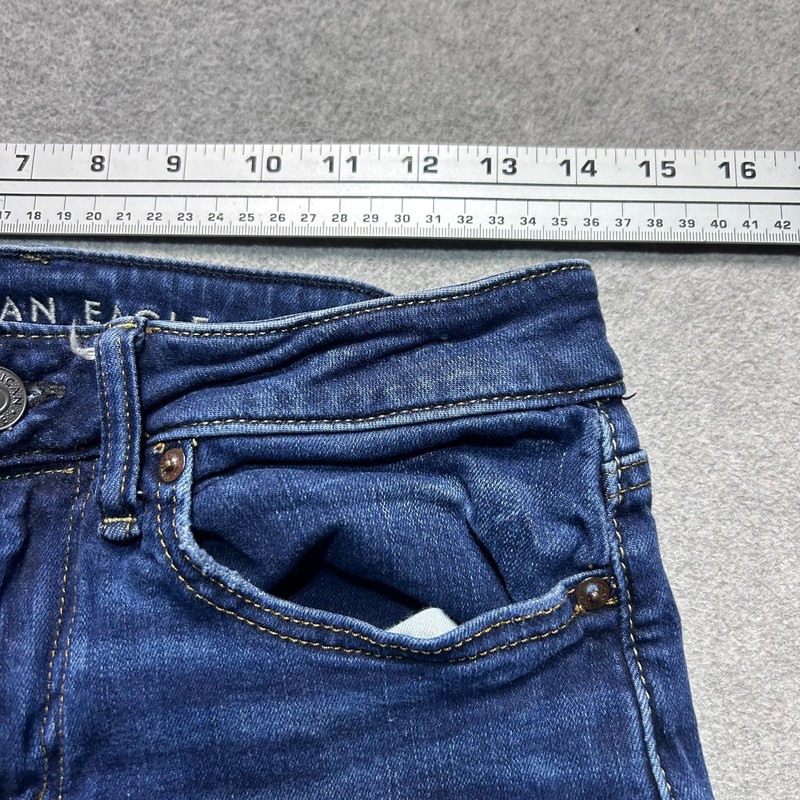 American Eagle Jeans Mens 28 X 28 Slim Straight AirFlex Stretch Medium Wash gallery