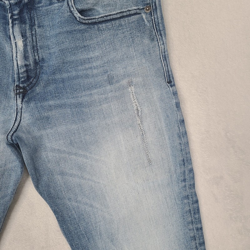 Diesel 1979 5 Pocket Skinny Punk Jeans Mens 34x32 Blue Light Wash Stretch gallery