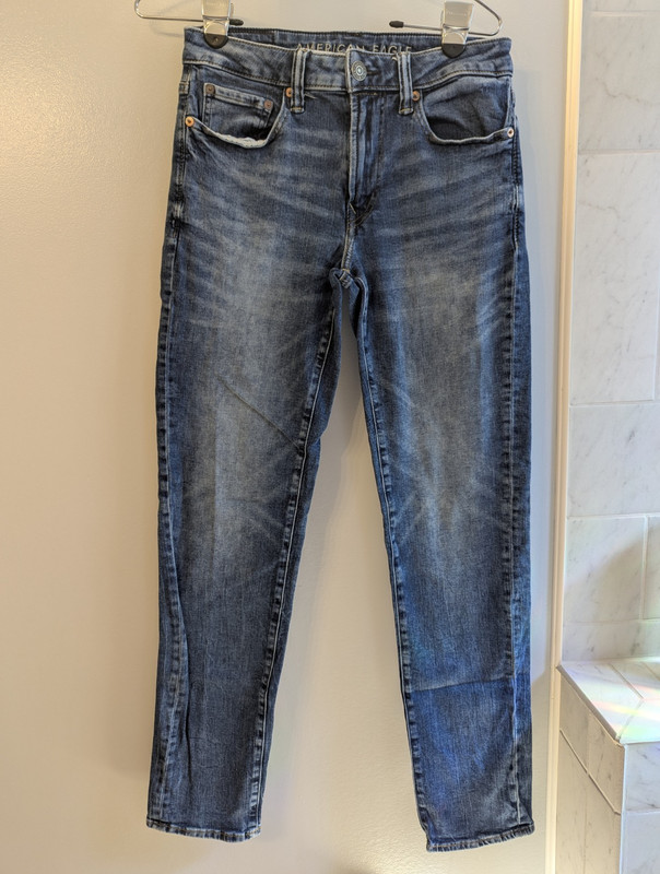 American Eagle Men’s Next Level Flex Slim Straight Blue Denim Jeans 29×32