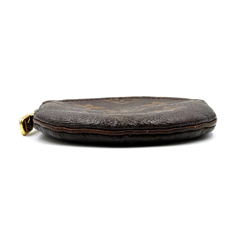 LOUIS VUITTON Porte Monnaie Rond Coin Purse Monogram Canvas Brown France Auth gallery