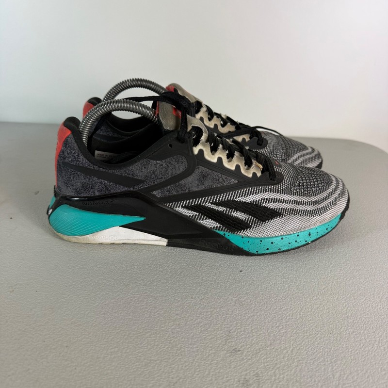 Women Reebok Nano X2 TR Adventure Training Shoes Blue Black Mens US 7 UK 6 EU 39