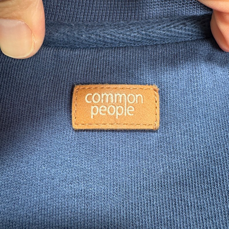 Common People Sweatshirt Sweater Jumper Men Medium Navy Blue 100% Cotton Crew gallery
