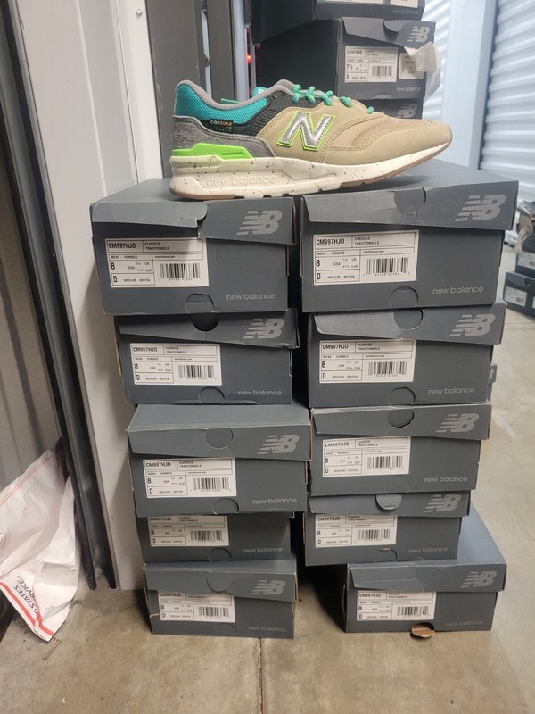 NEW BALANCE CM997HJO MEN'S SHOES SUEDE GREY BROWN BLUE GREEN SIZE 8 US gallery