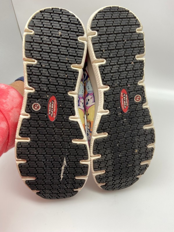 SKECHERS Shoes Sz 10 DOG PRINT SLIP RESISTANT COMFORT FLEX SR HC WORK gallery