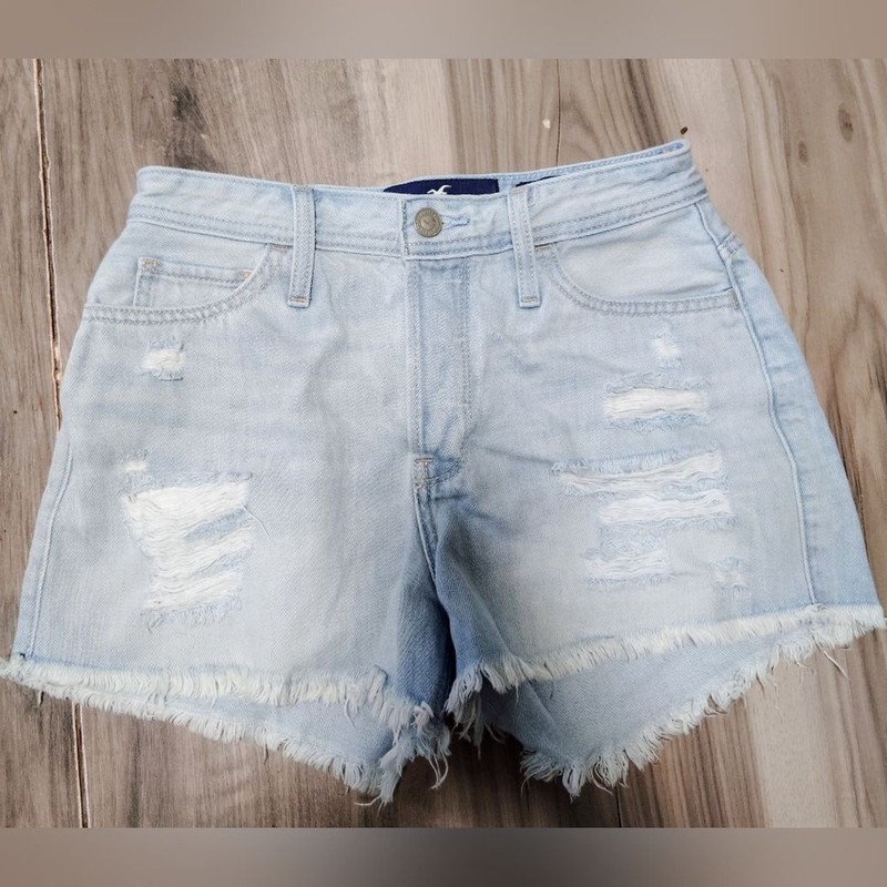 HOLLISTER High-Rise Mom Shorts Sz-25