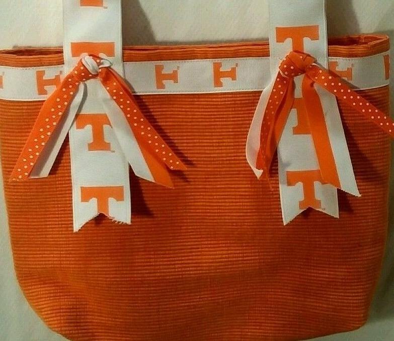 University Of Tennessee Vols Handmade Small Purse Shoulder Bag Orange White