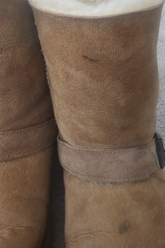 UGGS Brown Suede Shearling Lined Mid-Calf Buckle Boots Women’s US 7 gallery