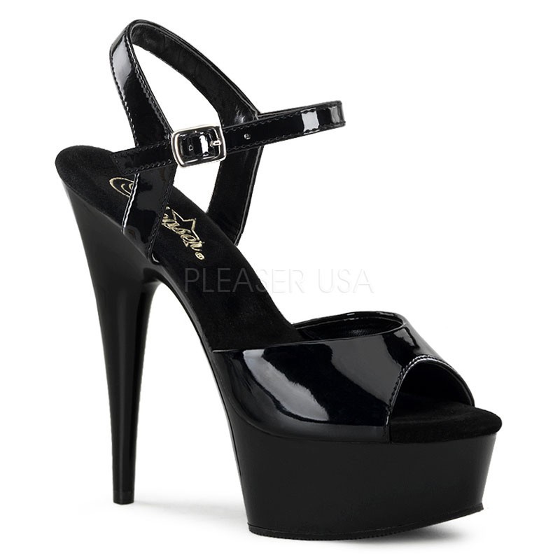Pleaser DELIGHT-609 Exotic Dancing Shoes 6″ Heel Ankle Strap Platform Sandal.