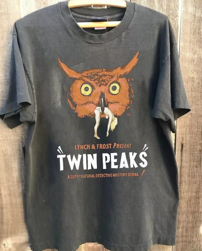 Twin Peaks David Lynch Charcoal Cotton T Shirt Full Size S-5XL