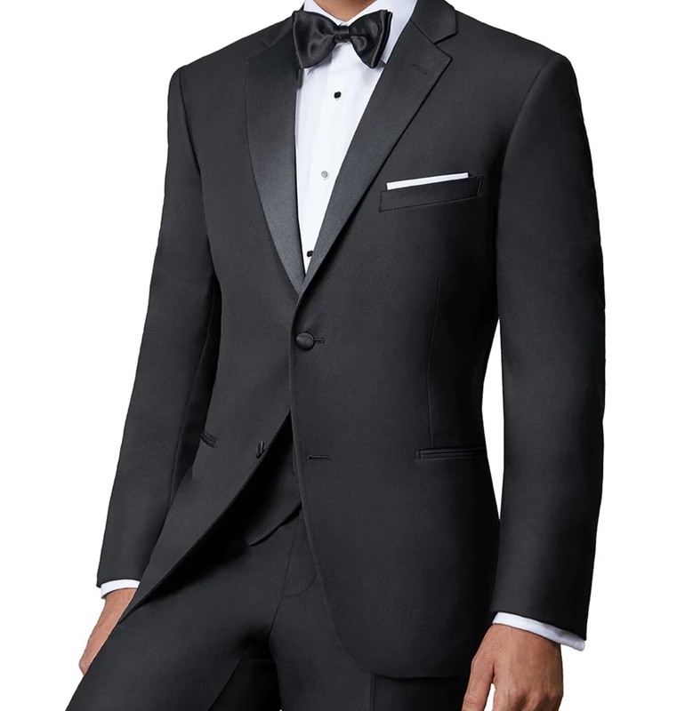 Tuxedo / Black / Slim Fit / All Sizes / New NWT / 36 to 54 / Reg – Short – Long