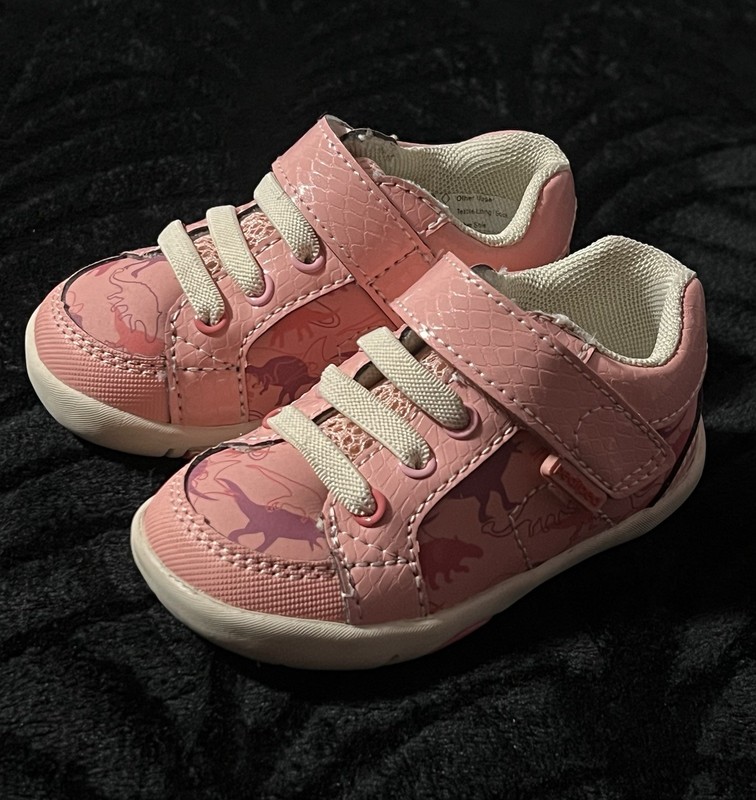 Pediped Grip ‘n’ Go Dani Pink Dinosaur Toddler Shoes EU20 US 5