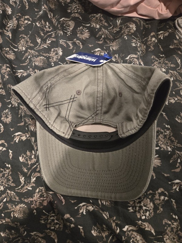 Wrangler Snapback Baseball Cap One Size Fits Most Authentics Leather Patch Green gallery
