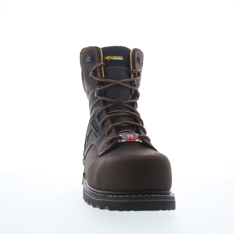 Avenger A-Max Dozer 8 - Composite Toe WP EH PR SR Mens Brown Work Boots gallery