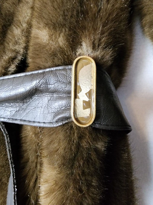 Vintage Tissavel France Faux Fur Mink Coat Jacket by Sycamore Womens Medium gallery