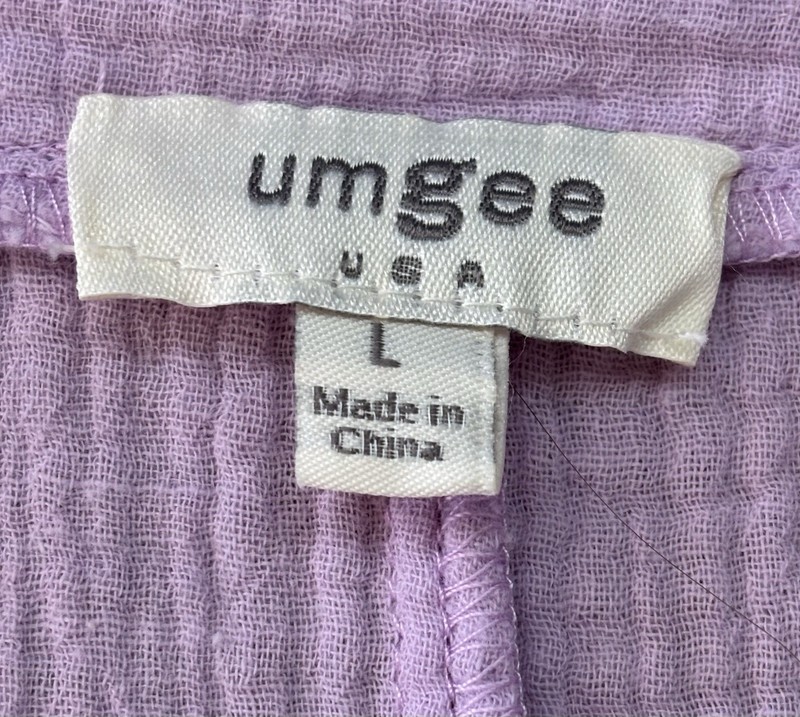 Umgee USA RN #130733 v-neck top Cotton Long Size Large Shirt gallery