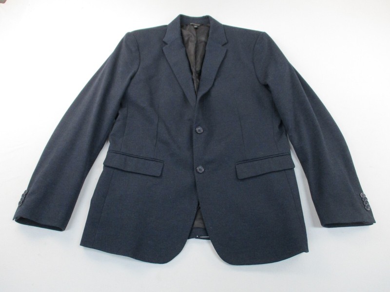 Banana Republic Blazer Jacket Mens 42 Long Blue Standard Fit Stretch Viscose