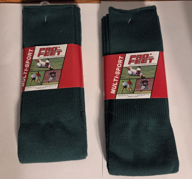 Pro Feet Adult Maximum Performance Multi-Sport Socks 2 Pair 9-12 Green
