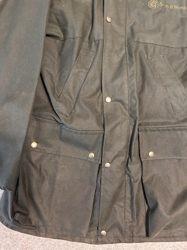 Smith & Wesson Jacket Men’s Size M Green Waxed Barn Field Coat 90s gallery