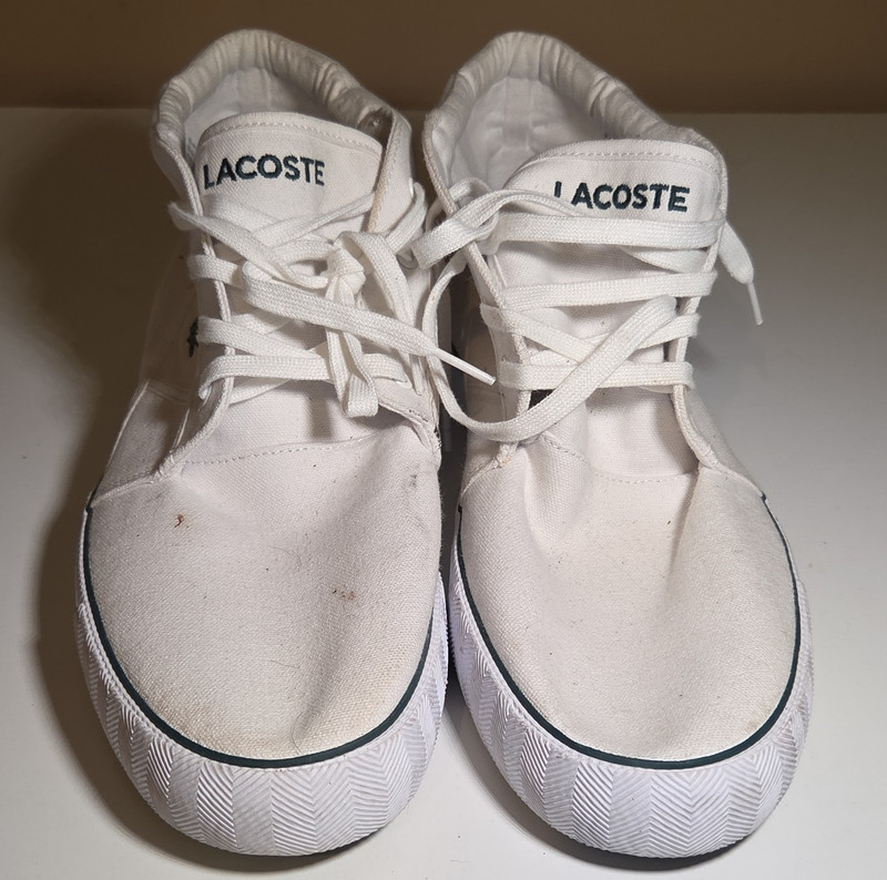 Lacoste Gripshot Chukka White/Green Mid Top Men’s Lace Up Sneaker 7-41CMA0025R5