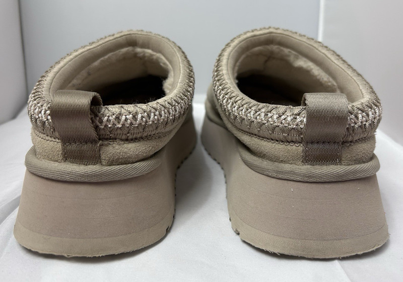 Women's Shoes UGG TAZZ Platform Suede Slippers 1122553 SAND Size US 10 gallery