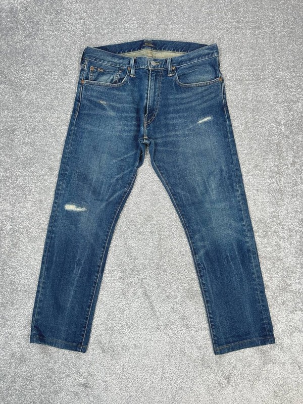 Polo Ralph Lauren The Sullivan Slim Jeans Mens 31 Blue Cotton Low Rise 31×27