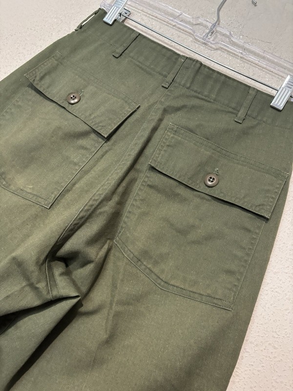 Vintage US Army OG-507 1985 Utility Fatigue Pants 30x31 Olive Green MM17 gallery