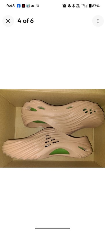 BNIB Crocs Echo Wave Cork Unisex Men’s 10 Women 12 Beige