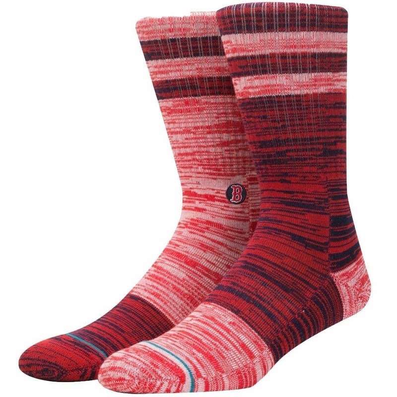 Stance Adult Red Crew Cotton MLB Baseball Boston Red Sox Greystone Socks L 9-12
