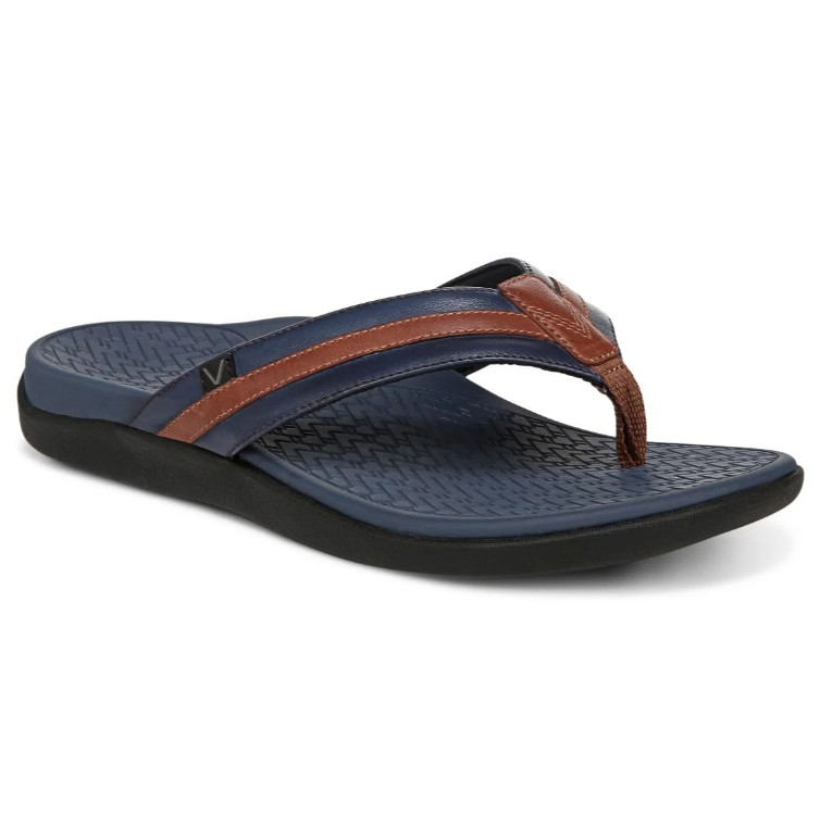 NEW Vionic Men’s Tide II Toe Post Sandal, Black