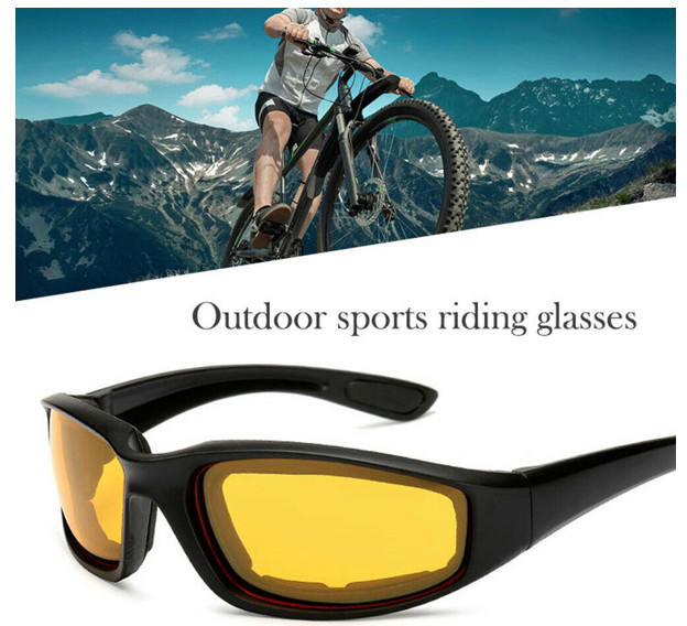1 pairs Motorcycle Sports Biker Riding Glasses Wind Resistant Eye Protection Spo