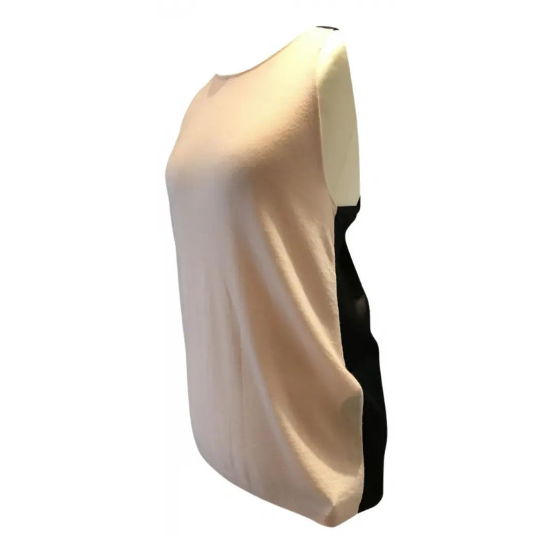 RRP£499 New Amanda Wakeley Top, Size Medium,Cashmere, Silk, Pink, Black, rare! gallery