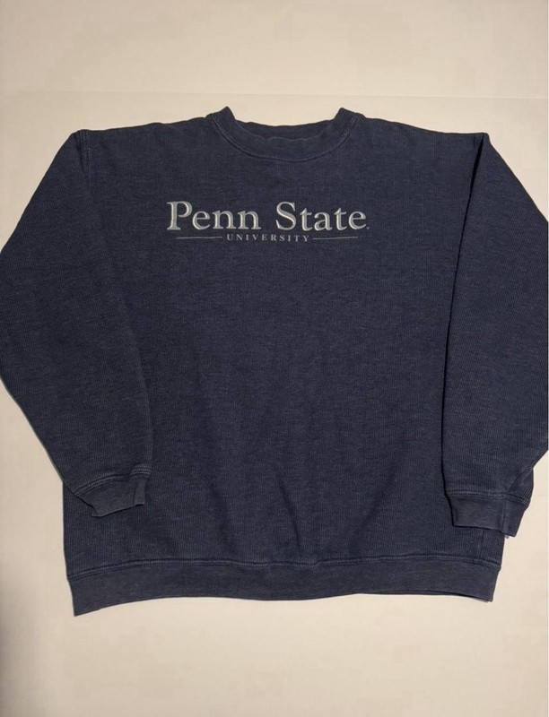 Penn State University Jansport Thermal Crewneck Sweatshirt XL Blue