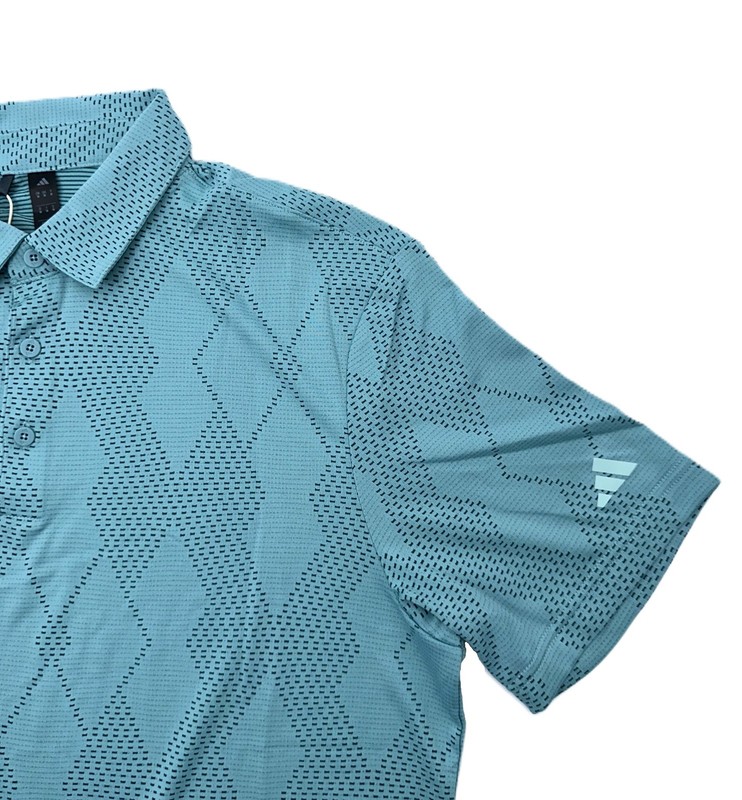 $70 Adidas Men's Ultimate365 Textured Polo Shirt - Mint Iron - Medium - New Tags gallery