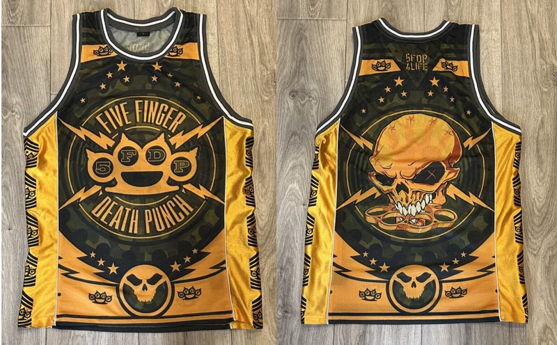 Five Finger Death Punch 5FDP Basketball Jersey Full Size S-5XL AA05