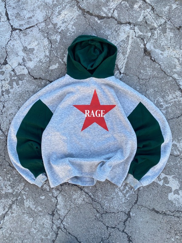 1990’S Rage Against The Machine star merch hoodie (L)