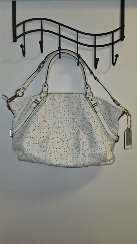 Coach Madison - White Lasercut Satchel gallery