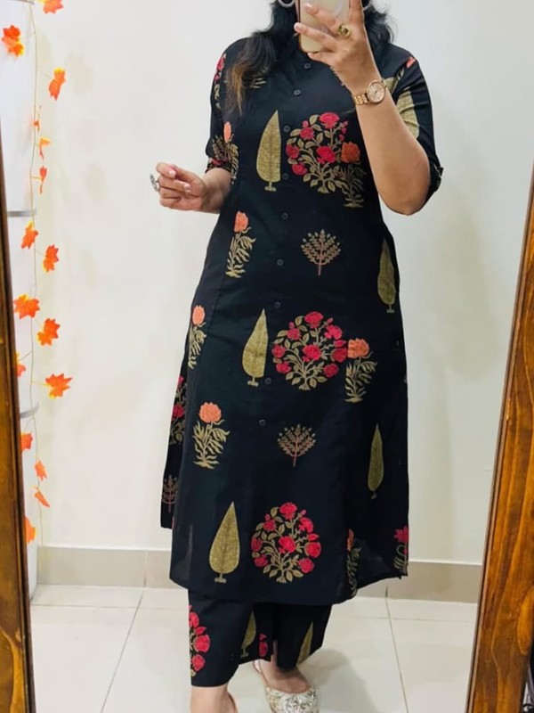 Premium Floral Printed Straight Kurta Set for Women | Indian Ethnic(S TO 3XL)