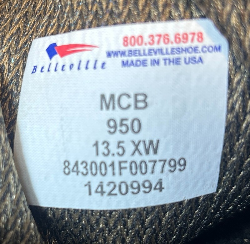 Belleville MCB 950 Gore-Tex Combat Boots 13.5 XW Vibram Military USA gallery