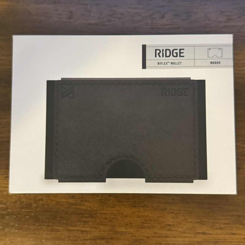 Ridge Bifold Wallet MKBHD – for Men with RFID Blocking (Black)