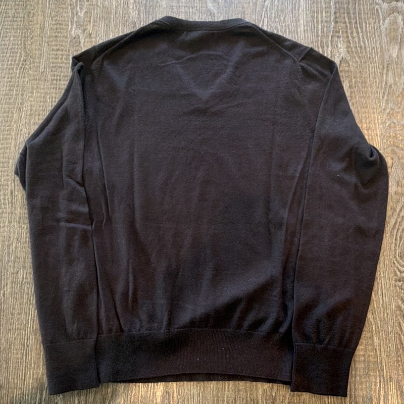 Banana Republic Mens Silk Cotton Cashmere Knit Sweater Brown V-Neck M gallery
