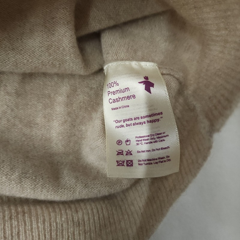 State 100% Cashmere Basic V-Neck Sweater Beige Tan Mens Size M Long Sleeve gallery