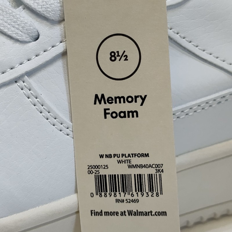 No Boundaries PU Platform Sneaker Women's Size 8.5 Memory Foam Casual Shoe NWT gallery