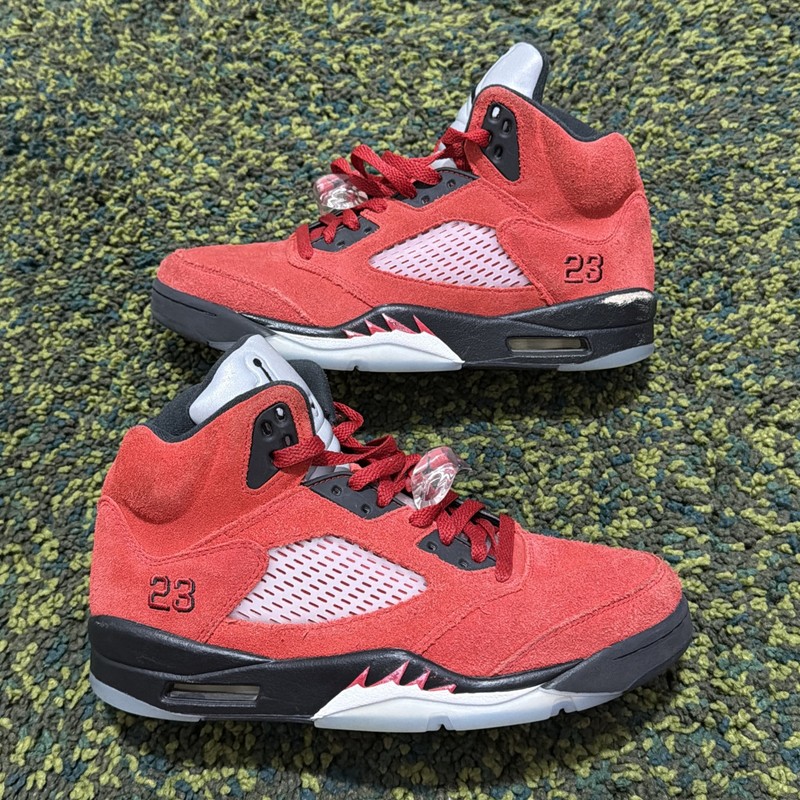 Air Jordan 5 Retro Raging Bull Varsity Red Suede 2021 DD0587-600 Sneakers Mens 9